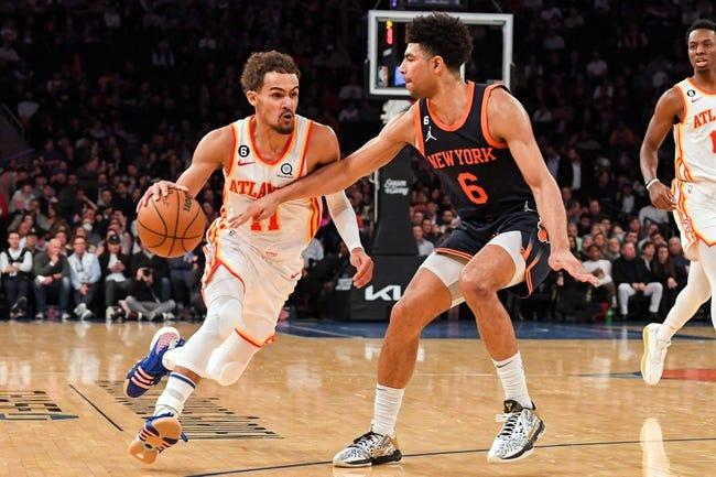 纽约尼克斯队对阵亚特兰大老鹰队 1/20/23 - NBA推荐和预测
