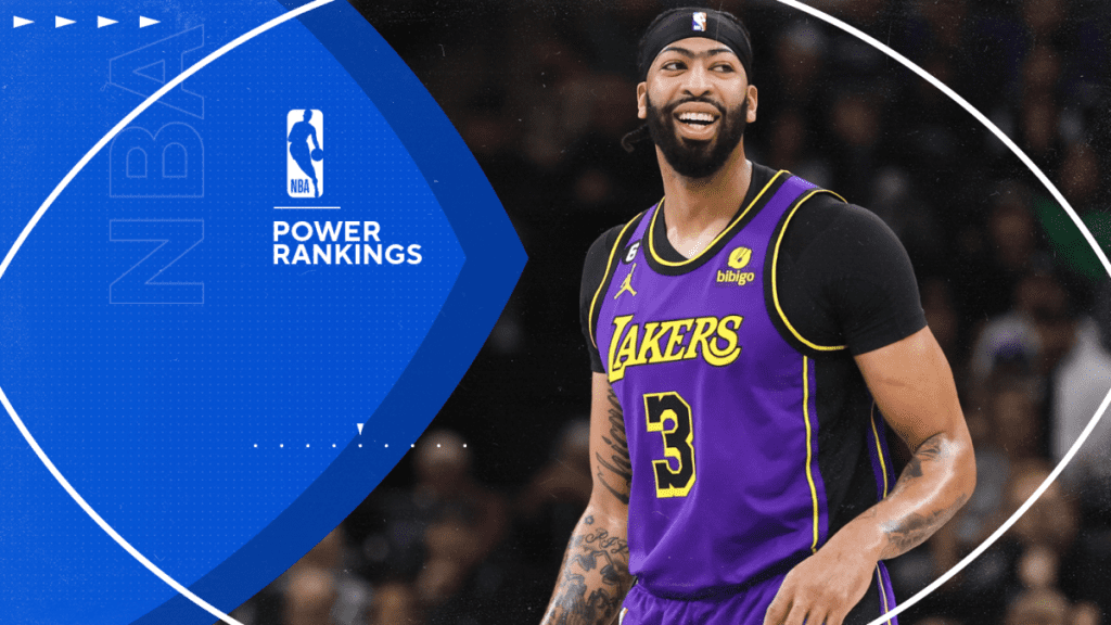 NBA实力排名： 安东尼-戴维斯带领湖人队进入前十名,凯文-杜兰特的回归推动了太阳队,凯尔特人队排名第一