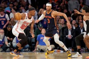 迈阿密热火队对阵纽约尼克斯队 4/30/23 - NBA推荐和预测
